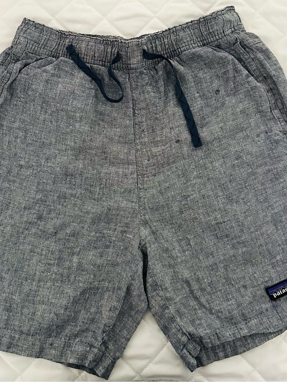 Patagonia Men's Heather Gray Drawstring Hybrid Shorts XS Pre Owner
